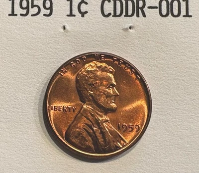1959 lincoln cent error - Image 1 of 2