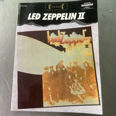 Vintage LED Zepplin II Guitar Vocal Authentic Guitar Tab Edition 1990 Inc. Solos - Image 1 of 4