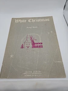 Vintage 1942 WHITE CHRISTMAS Sheet Music by Irving Berlin Piano Holiday Song - Picture 1 of 2