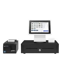Square Pos system with iPad, cash drawer, stand, receipt printer