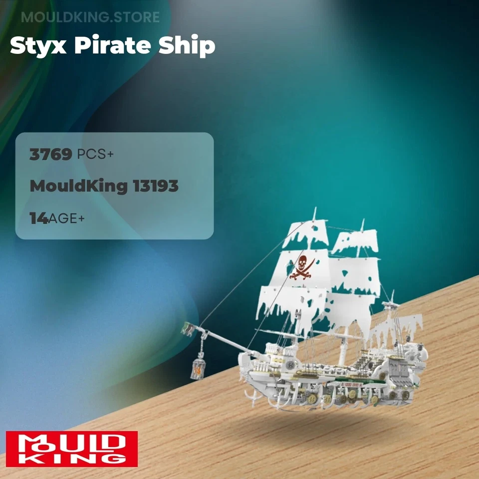 Mould King 13193 Styx Pirate Ship Building Model Set | 3,769 Pcs - Image 1 of 4