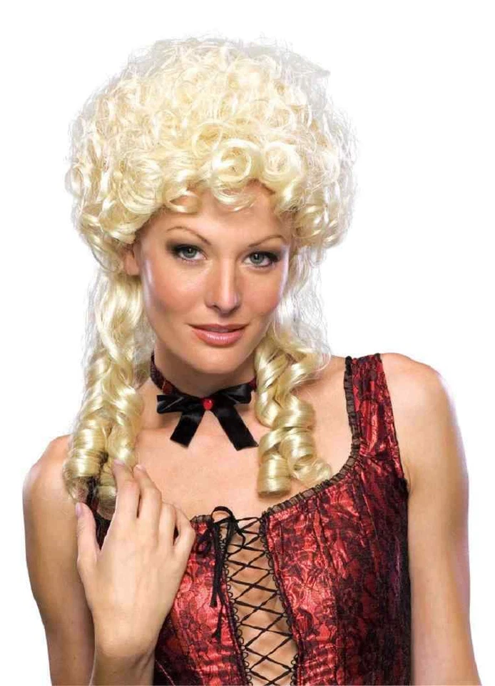 Sweet Marie Wig Antoinette Curly Dress Up Halloween Costume Accessory 2 COLORS - Image 1 of 1