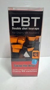 PBT DOUBLE SHOT KEYCAPS COMPLETE 106 SET NEW IN BOX HALLOWEEN ORANGE - Picture 1 of 5