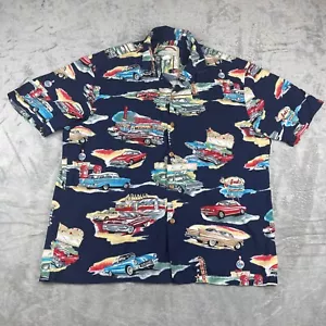 Coches clásicos vintage Paradise Found grandes abotonados estilo hawaiano - Imagen 1 de 10