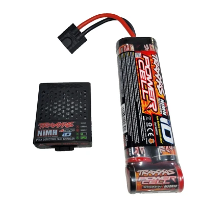 Se adapta a batería NIMH de 7 celdas Traxxas Bandit 3000MAH y cargador USB-C de 4 amperios 2982 2923X Foto 1 de 4