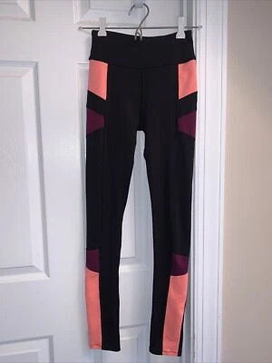 LEGGINGS - SO - Perfect Legging - Black/Pink/Purple - Sz X-Small XS - Image 1 of 4