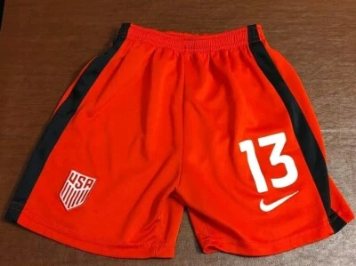 Pantalón Corto de Fútbol Estados Unidos Nike #13 "Alex Morgan" Jóvenes Niñas Talla 22 Foto 1 de 4
