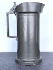 Antique Pewter Tankard Doble Liter - Marked - Gothic Style