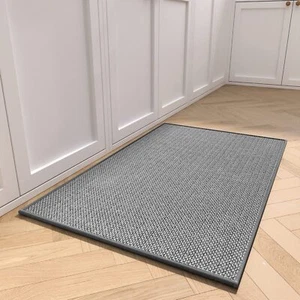 Dark Grey Kitchen Runner Rugs Non Skid Washable Absorbent Sink 20x32" - Picture 1 of 6