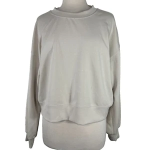 Lululemon Perfectly Oversized Crop Crew Chrome 8 RARE - Picture 1 of 8