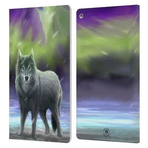 OFFICIAL ANNE STOKES WOLVES LEATHER BOOK WALLET CASE COVER FOR AMAZON FIRE - Picture 1 of 10