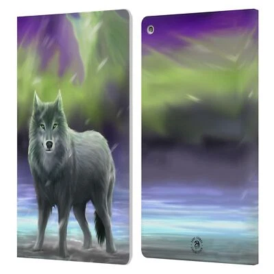 OFFICIAL ANNE STOKES WOLVES LEATHER BOOK WALLET CASE COVER FOR AMAZON FIRE - Image 1 of 4