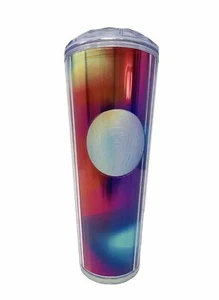 Starbucks Summer Kaleidoscope Rainbow 24oz Venti Dome Tumbler 2021, No Straw - Picture 1 of 6