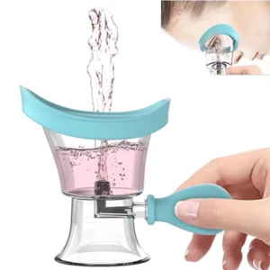 Eye Wash Cup,Eye Wash Cleaner Kit Silicon Manual Air Pressure Eye Cleaning Cup T - Picture 1 of 12