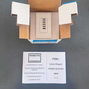 Lutron - NTGRX 4S IR WH - NEW - With 12 Month Warranty - INC UK VAT * - Picture 1 of 2