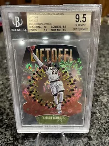 2017-18 Panini Revolution LeBron James Liftoff Die Cut Impact BGS 9.5 Gem Mint - Foto 1 di 2