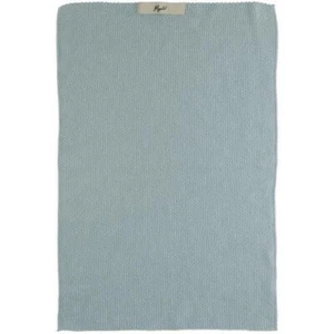 Handtuch Mynte Nordic Sky gestrickt blau IB Laursen Baumwolle Strick 6352-26 - Bild 1 von 7