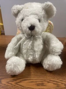 Plush Animal Religulous Angel Bear Praying Plays Now I Lay Me Down To Sleep 10” - Picture 1 of 6