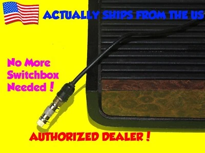 Adaptador TV Cable Video Conector RF Coaxial Tipo F Para Atari 2600 ¡No Más Caja! Foto 1 de 3