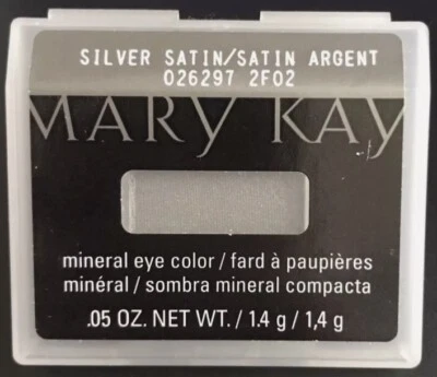 New In Package Mary Kay Mineral Eye Color Silver Satin Full Size ~Fast Ship - Image 1 of 2