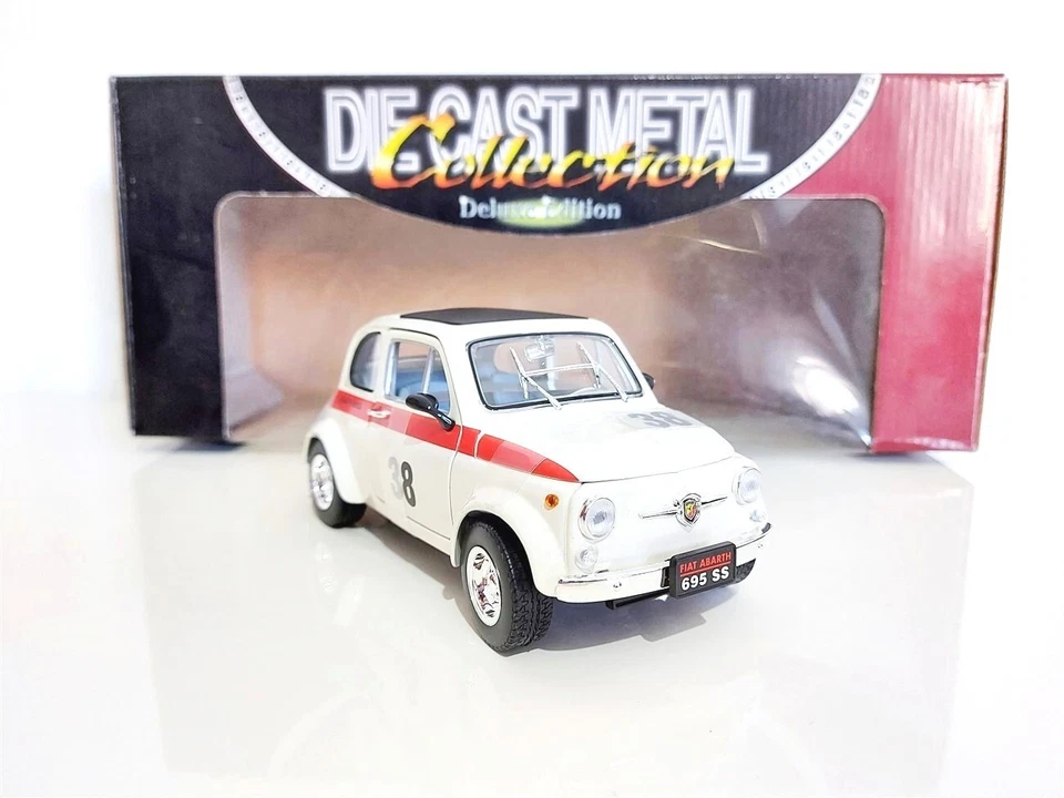 Fiat 500 Abarth 695SS Bianco del 1963 - 1/18 Road Signature - Immagine 1 di 4