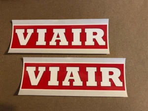 VIAIR Racing Decals Stickers 2PCS 1.75X6" offroad utv overland bitd powersport - Picture 1 of 1