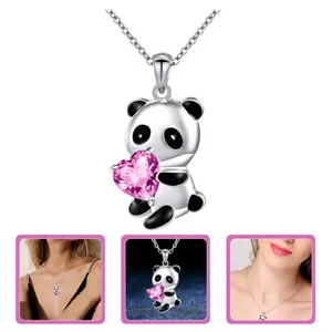 necklaces for women trendy Women Panda Necklace Pendant Neck Jewelry Girls - Picture 1 of 10