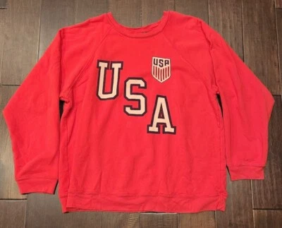 Women's Retro Brand Black Label USA Soccer Sweatshirt - Sz 2XL - Image 1 of 4