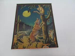 Calendario antiguo de piel Maas Steffen parte superior publicidad trampa 1938 noche en el desierto - Imagen 1 de 4