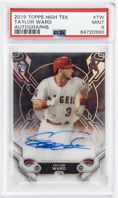2019 TOPPS HIGH TEK AUTOS #TW TAYLOR WARD PSA 9 AUTO - Image 1 of 2