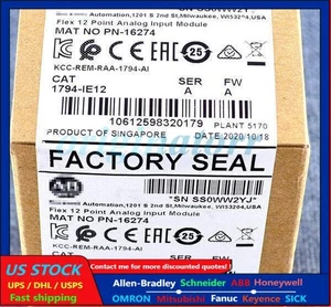 New Factory Sealed AB 1794-IE12 SER A Flex 12 Point Analog Input Module 1794IE12 - Picture 1 of 2