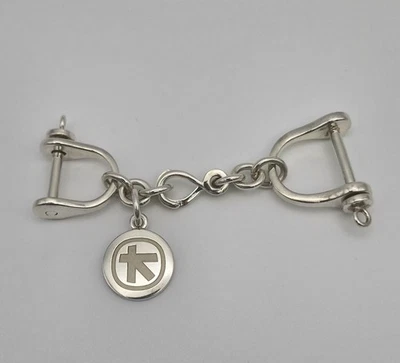 Llavero valet grillete de plata de ley 925 32,0 g Foto 1 de 4