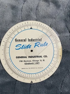 1959 General Industrial Co. Circular Slide Rule Chicago, Illinois - Picture 1 of 2