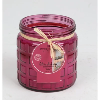 Citronellakerze im Glas 11x12 cm Mückenschutz Outdoor Duftkerze Kerzenglas - Bild 1 von 4