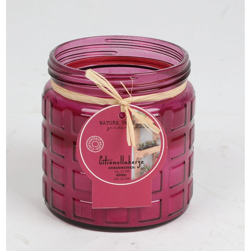 Citronellakerze im Glas 11x12 cm Mückenschutz Outdoor Duftkerze Kerzenglas - Bild 1 von 4