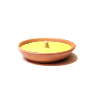 BRICOQUI Fiaccole alla citronella 5 pz candele uso esterno vaso coccio zanzare giardino