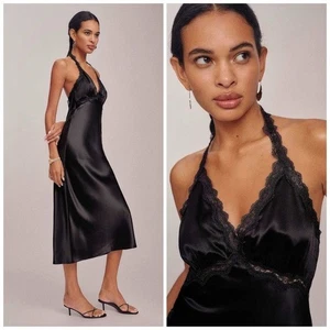 New Reformation Nora Silk Dress Size XS - Picture 1 of 8
