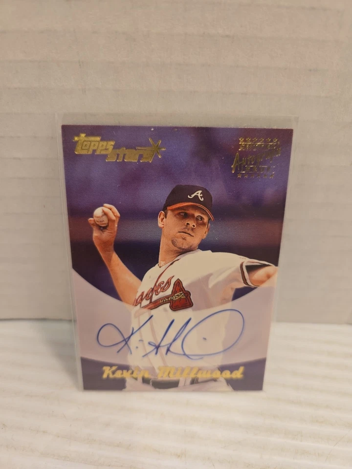 2000 托普斯明星签名凯文·米尔伍德 #KM 签名亲笔签名勇士队  — 第 1/2 张图片