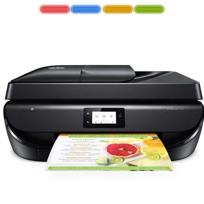 HP OfficeJet 5258 All-in-One Printer Scan Copy Wireless New Ink - Renewed - Image 1 of 3