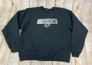 Vintage Fox Racing Inc Crewneck Sweatshirt Pullover Black Size XL - Picture 1 of 8