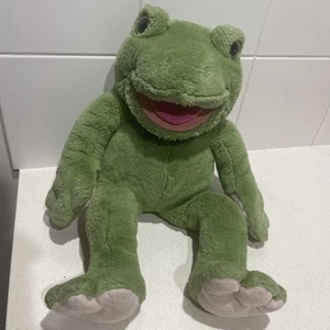 24K Polar Puff Jumbo Frog Plush Hand Puppet Play Talkin Fritz FULL BODY JR RARE - Picture 1 of 15