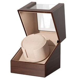 Automatic Single Watch Winder Box for Rolex and Other Watches, Ultra Quiet Ja... - Picture 1 of 7