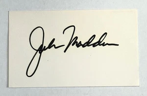 John Madden Autogramm Cut Signatur COA 10459 - Bild 1 von 7