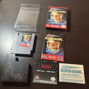 Tecmo Super Bowl CIB + Einsätze! Nintendo NES 1991 sehr guter Zustand - Bild 1 von 16