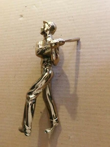 VINTAGE LARGE 7 1/2" METAL BASEBALL BATTER TROPHY TOPPER - Picture 1 of 9