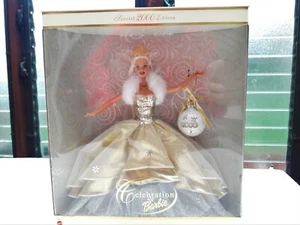 Muñeca Barbie Vacaciones 2000 edición especial cabello rubio vestido dorado NUEVO caja sin abrir - Imagen 1 de 5