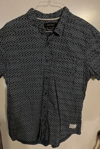 Adam Levine Mens SIZE XL Blue/Black So Soft Short Sleeve Shirt - Picture 1 of 4