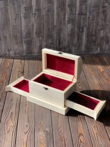 Blank for Woodcarving, Jewelry Box for Woodcarving, Wood & Project Materials - Picture 1 of 3