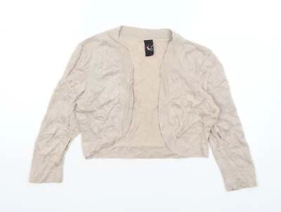 Gok for Tu Womens Gold Mock Neck Polyester Blend Wrap Jumper Size 14 - Image 1 of 4