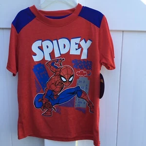 NWT Spiderman Pajamas Boys Size 6 Short Sleeve Shirt Shorts PJs - Picture 1 of 6